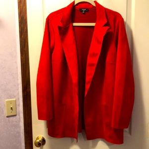 Premise - Gorgeous Scarlet faux suede jacket 1X